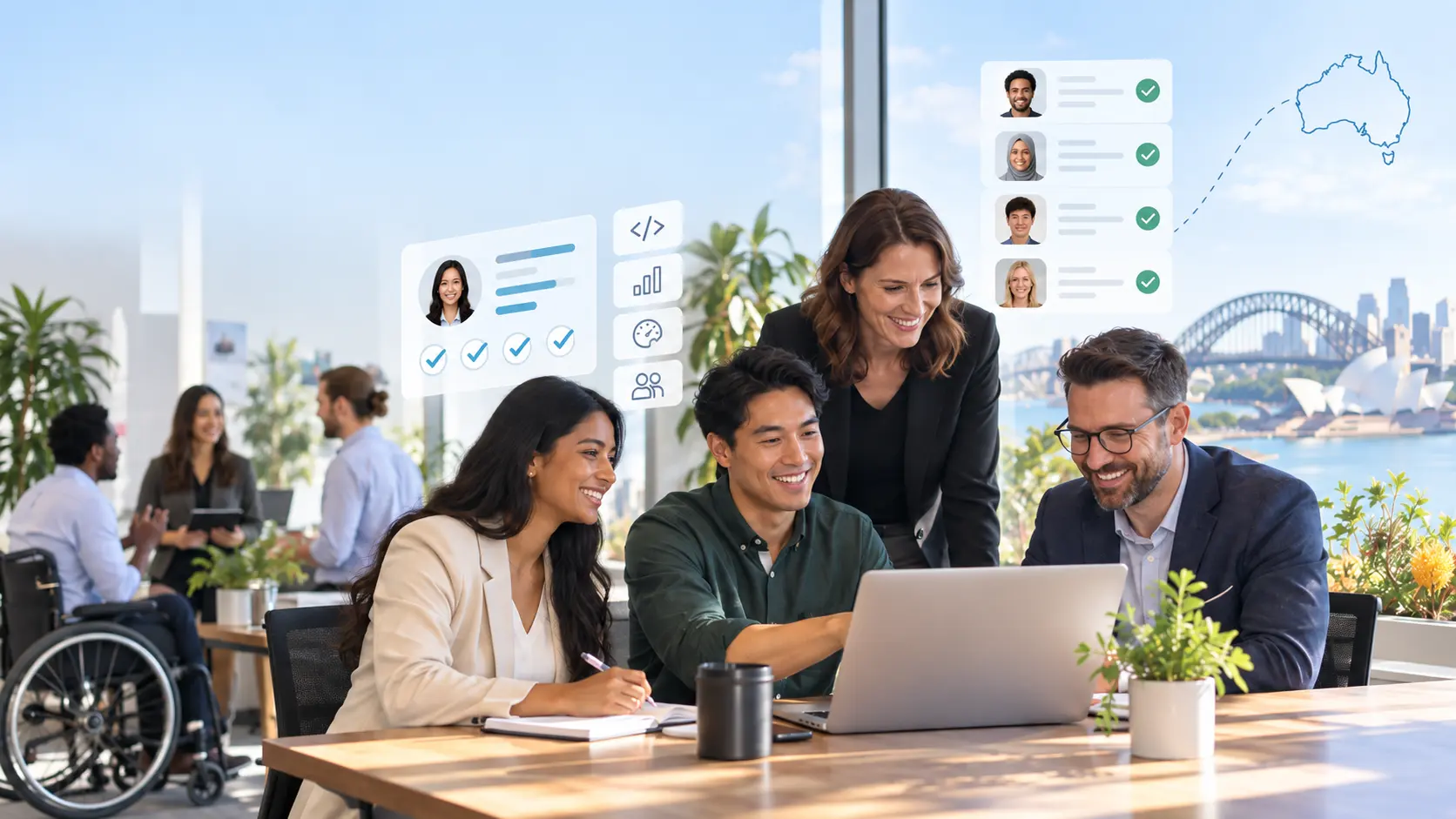 A wide Australian opportunity landscape connecting people and workplaces
